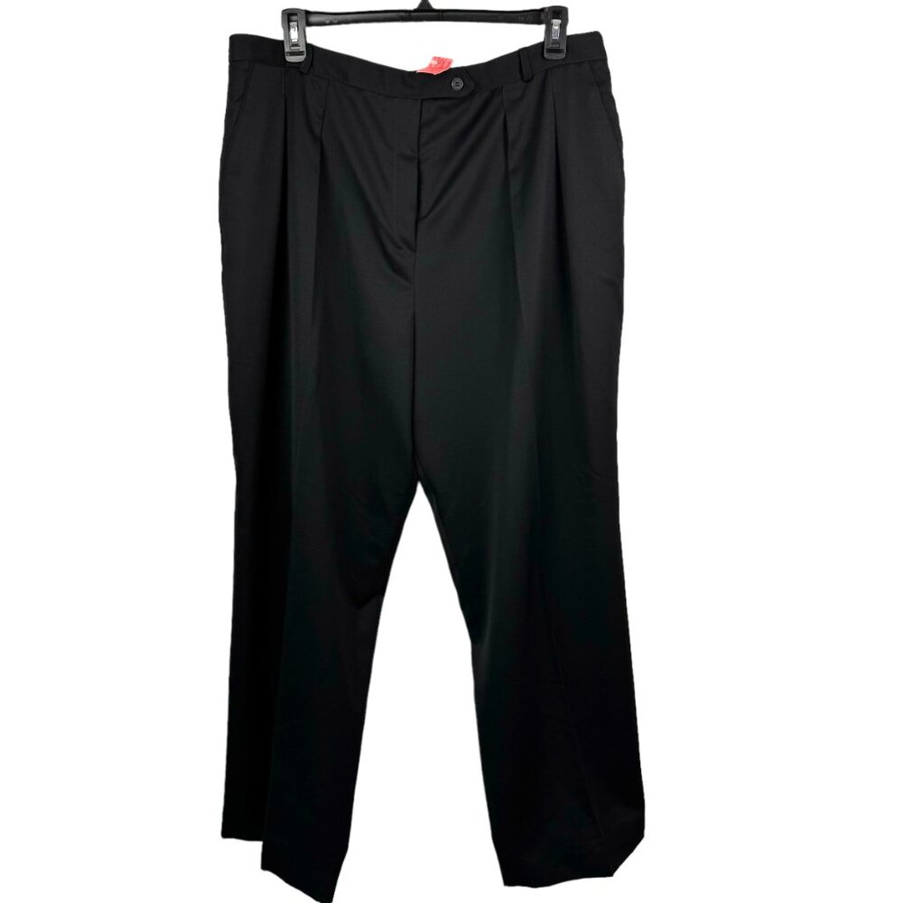 International Ladies Garment Workers Union Pants Womens 6 Black Pleated Slacks
